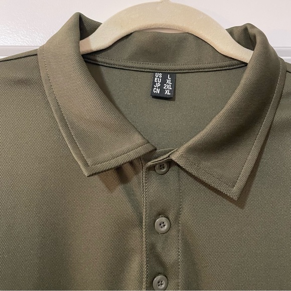ARMY GREEN GOLF POLO - Picture 4 of 6